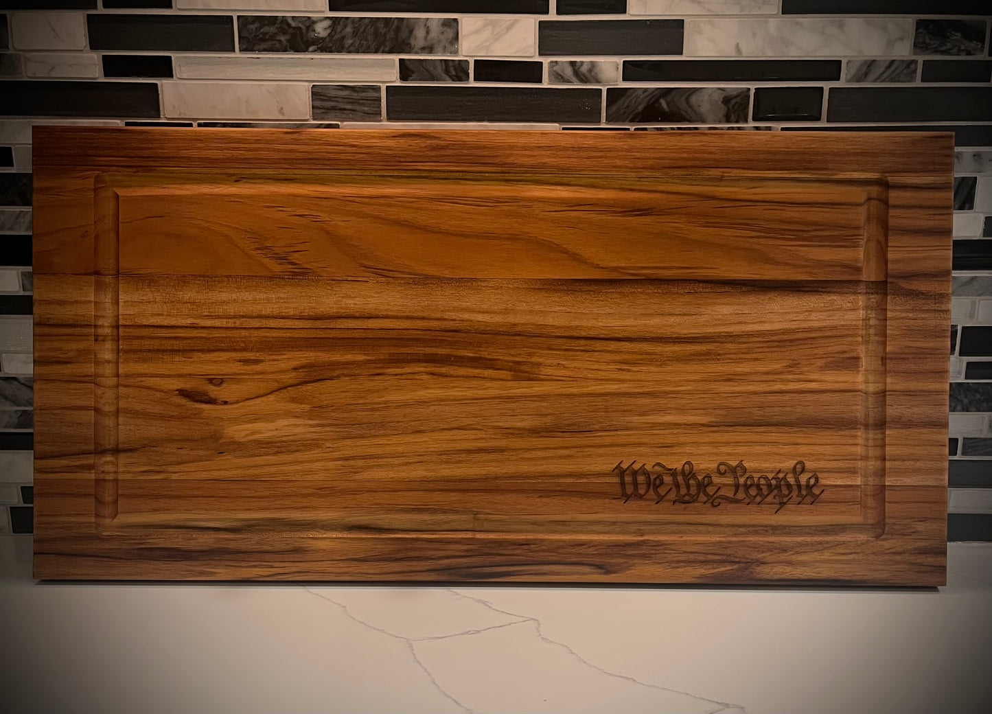 Handcrafted Teak Cutting Board - We the People