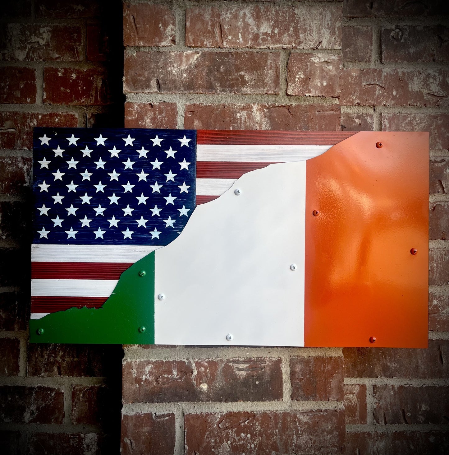 Irish American Split Flag - "Bratach iontach!" (Amazing Flag)