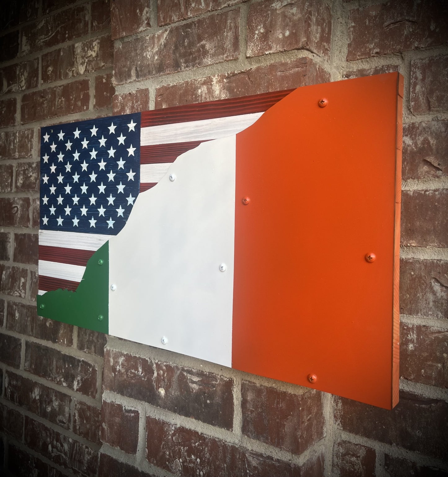 Irish American Split Flag - "Bratach iontach!" (Amazing Flag)