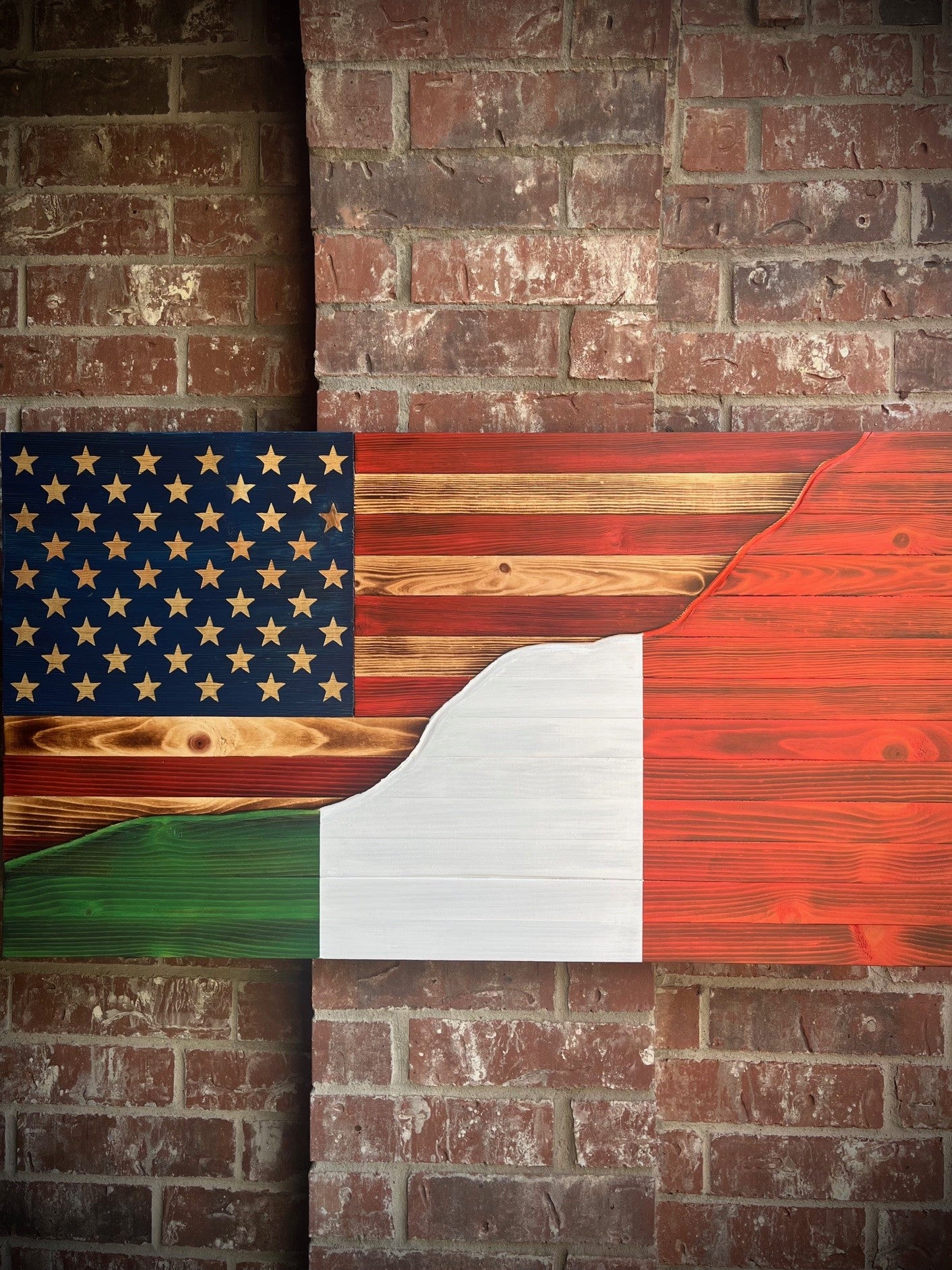 United States/Ireland Split Flag