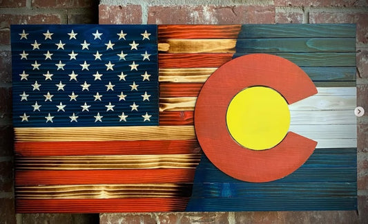 United States/Colorado Split Flag