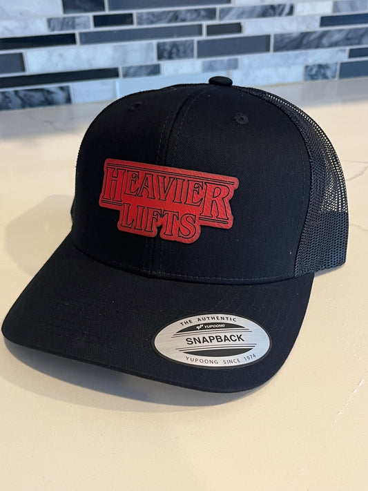 Heavier Lifts Hat (Red and Black)